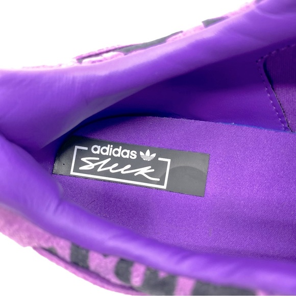 Adidas Originals Hypersleek 2" Platform Leather Sneakers Color Purple SZ 8.5 - Picture 10 of 12